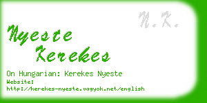 nyeste kerekes business card